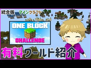 【BEマイクラ】ワンブロックチャレンジリソースパック紹介２