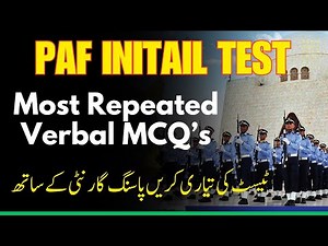PAF 2025 Registration |GDP,AD,CAE | PAF 2025 initial Test Preparation |PAF Intelligence Test