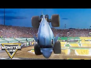 Megalodon Monster Truck Backflip │ Monster Jam World Finals 2017 | Monster Jam