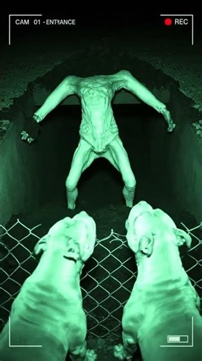 Terrifying Night-Vision CCTV: Animals React to an Unknown Creature
