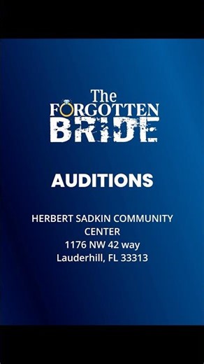 Auditions: The Forgotten Bride. #actors #movies #caribbean
