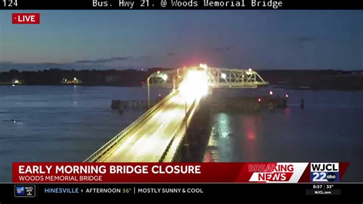 Beaufort's Woods Memorial Bridge closed due to a malfunction