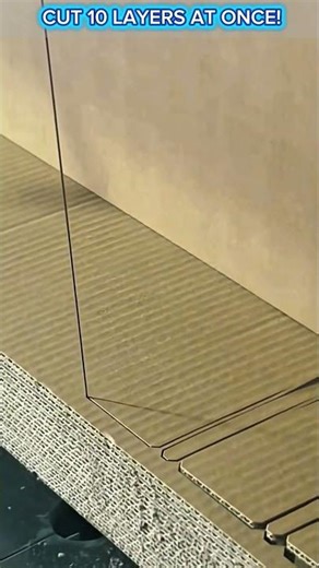 Cutting Multi-Layer Cardboard in One Go – Fast, Clean & Satisfying!
