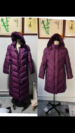 Tutorial on shortening down jackets: Easy and simple old clothes upcycling tutorial craftsperson
