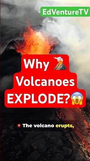 How Do Volcanoes Erupt? 🌋 | The Real Reason Volcanoes Explode 🌋😱#volcano