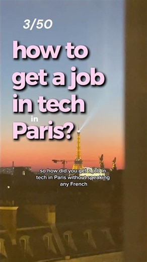 How to get a job in tech in Paris