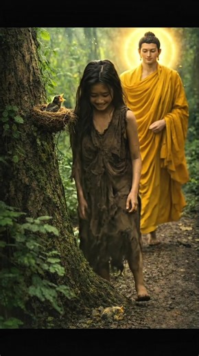 She Saved a Tiny Bird🐦- Buddha Changed Her Fate🙏 Namo Buddhaya Homage to the Buddha She lifted a fallen chick back to its nest gently, without asking for anything. Buddha saw a heart already awakened in compassion. In time, her life began to bloom, and even nature felt safe around her. Namo Buddhaya 仏陀に帰依します 彼女は何も見返りを求めず、落ちた雛をそっと巣に戻しました。 仏陀は、彼女の心に慈悲の芽生えをご覧になりました。 やがて彼女の人生は花開き、自然さえも彼女のそばで安らぎを感じるようになったのです。 Namo Buddhaya 부처님께 귀의합니다 그녀는 아무런 대가도 바라지 않고, 떨어진 아기 새를 조심스럽게 둥지로 다시 올려주었습니다. 부처님께서는 이미 자비로