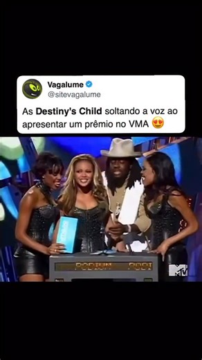 Se tinha algo que o Destiny’s Child de Beyoncé sabia fazer muito bem era uma performance acapella. O trio soltou a voz no hit “Say My Name’, ao lado de Wyclef Jean, ao apresentar um prédio no MTV Video Music Awards nos anos 2000 😍 #acapella #DestinysChild #SayMyName | Vagalume