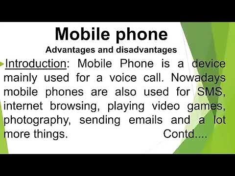 Essay on Mobile phone advantages and disadvantages in English for class 10 by Smile please world