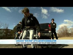 Lifting a Truck with the Exoskeleton -- CTV National News!