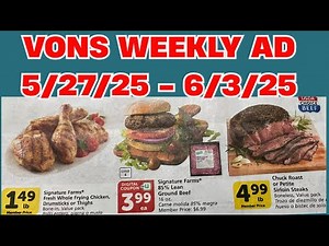 VONS WEEKLY 5/27/25 - 6/3/25 GROCERY DEALS