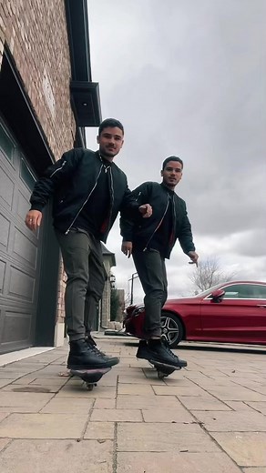 Fun Hoverboard Riding in the Neighborhood