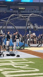 6.5K views · 1.9K reactions | Here’s Aaron Judge taking on-field batting practice in Miami. Target return as a DH is Tuesday or Wednesday at Texas: | Bryan Hoch | Facebook