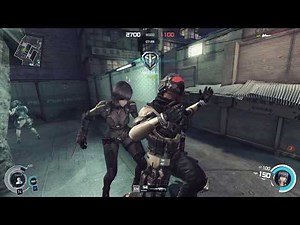 GitS: SAC - First Assault Online - TDM Neon Ruins - Motoko gameplay