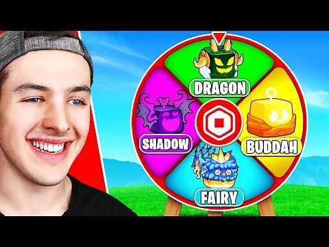 WHEEL Decides My FRUIT in BLOX FRUITS (roblox)