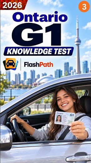 Ontario G1 Knowledge Test 2026: Actual DriveTest Questions & Answers. #drivingtest #ontario