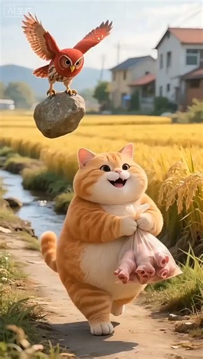 Fat Orange’s Wife Takes Revenge from Owl Cat 😾🦉😂 | Funny Cat Video! #OrangeCat #FunnyCatVideo #Oyen #CatRevenge #FYP #ViralPets | Orange Cat