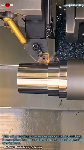 How This CNC Lathe Turns Metal Into a Precision Shaft
