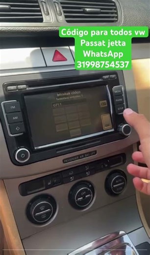 Código desbloqueio multimídia passat vw jetta e todos vw