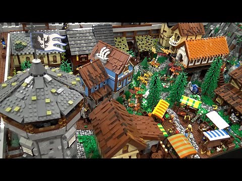 LEGO Castle Village with Hidden Scenes – 6 Feet Long!
