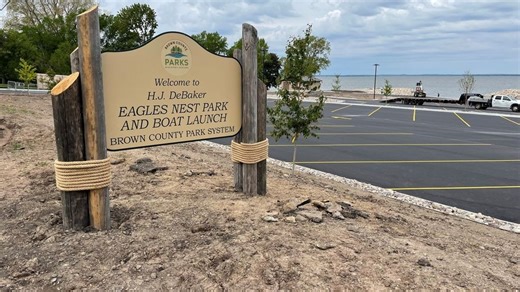 H.J. DeBaker Eagles Nest Park opens with a harbor shelter and sunset views over Green Bay