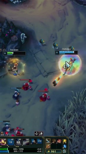 LUX SUPPORT 2 KILL 😱 Elle Carry la Botlane ! #shorts #leagueoflegends