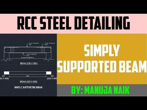 Steel detailing of Simply Supported Beam