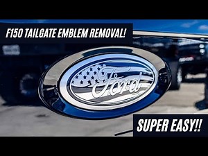 F150 tailgate emblem removal 2015-2021! SUPER easy