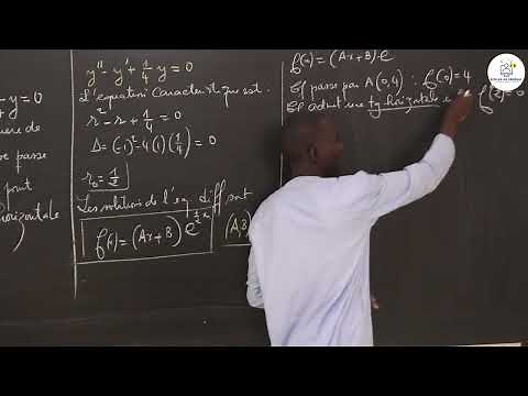 Exercices - Terminale S2 - Mathématiques : Équations Différentielles / M. Boye