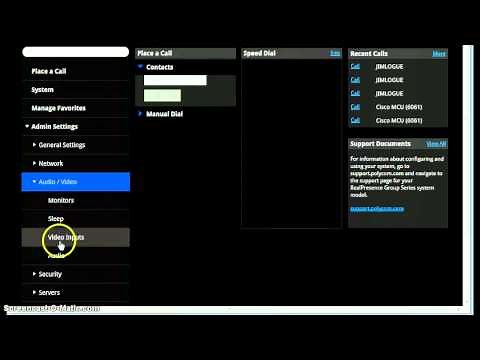 Changing Polycom Group 700 for video