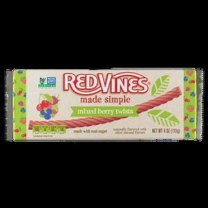 Red Vines Made Simple Berry Twists, 4oz Tray