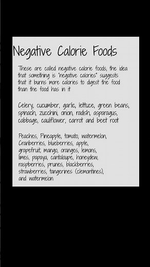 negative calorie foods explained | Subscribe for more #motivation 😊👍
