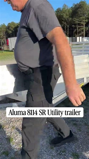 Aluma 8114 SR Trailer: Side Rails Turn Into Ramps