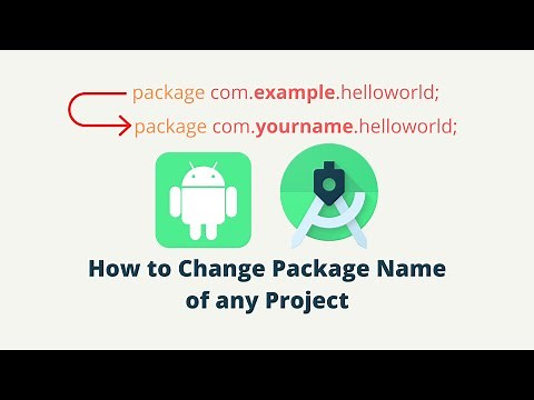 How to Change Package Name of any Project in Android Studio