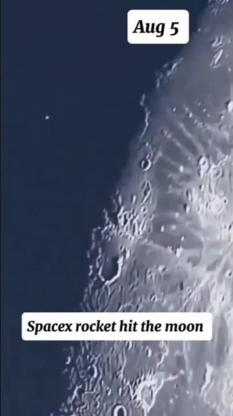 SpaceX Falcon 9 Rocket Crashes Into Moon - Live Impact Footage | Aug 5, 2026 #Falcon9Crash #spacex