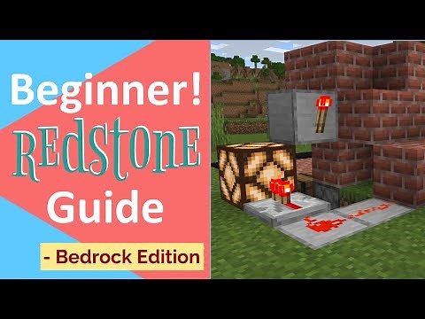 MCPE Redstone Basics!! Redstone Tutorial for Minecraft PE/Bedrock/Windows 10