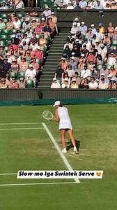 963K views · 14K reactions | Slow Mo Iga Serve 朗 | Iga Swiatek Fans | Facebook