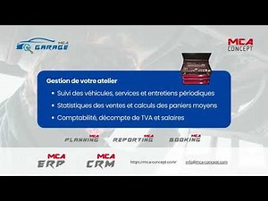 Logiciel de gestion de garage - MCA-Garage