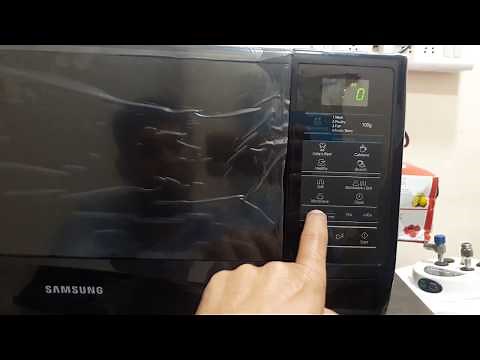 How to use samsung 20 liter grill microwave model GW 732 KD-B full demo
