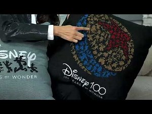Disney 100 20" x 20" Woven Jacquard Pillow on QVC