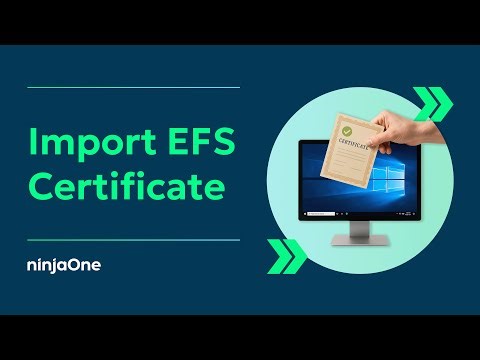 How to Import Your EFS File Encryption Certificate and Key in Windows 10
