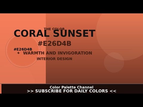 The Color Coral Sunset (#E26D4B) — Color Psychology & Design