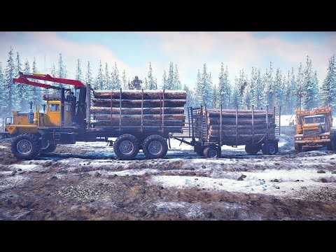 Snow Runner | Massive Logs Delivery| POV G29 Driving