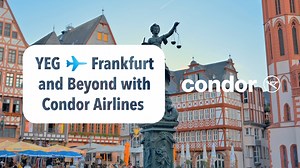Enjoy non-stop flights to Frankfurt with Condor Airlines Tuesdays and Fridays all summer long, resuming May 17, 2024! Explore Frankfurt or easily connect to the rest of Europe and beyond. Check out Condor’s new Airbus A330neo with its striking stripes! The A330neo offers unrivalled inflight passenger comfort with the quietest cabin of its kind, the whisper cabin, and lie-flat seats in business class. Discover the top things to do on a Frankfurt getaway with Condor! flyeia.com/Frankfurt | Edmonto