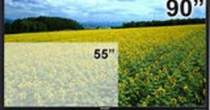 Le téléviseur Sharp géant de 90" (229 cm) arrive en France