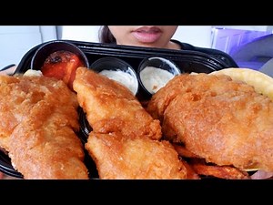ASMR EATING FISH 'N CHIPS MUKBANG Extreme Crunch Satisfying REAL Eating sounds 먹방 TWILIGHT SHOW