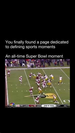 Defining Sports Moments | In Super Bowl XLIII, Santonio Holmes delivered one of the most iconic catches in NFL history — a perfectly executed toe-tap touchdown in... | Instagram