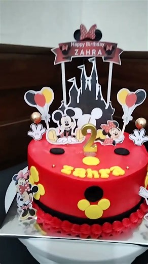 tart mickey minie mouse topper