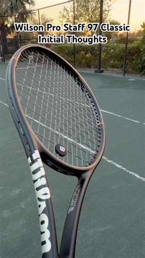 Wilson Pro Staff Classic 97 Review Initial Impressions 2026 #tennis #tennisplayer #wilsonprostaff