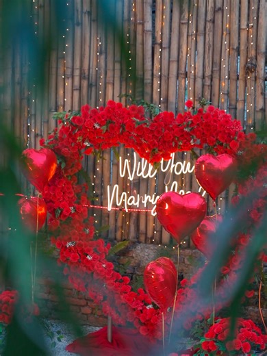 Romantic Proposal Moments at Lavie Garden